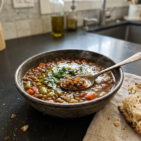 Lentil Soup Photo of Lentil Soup (Hearty, Vegan-Friendly, 45 Minutes)