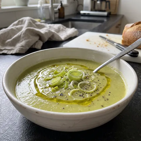 Potato Leek Soup Photo of Potato Leek Soup (Silky, 5 Simple Steps)