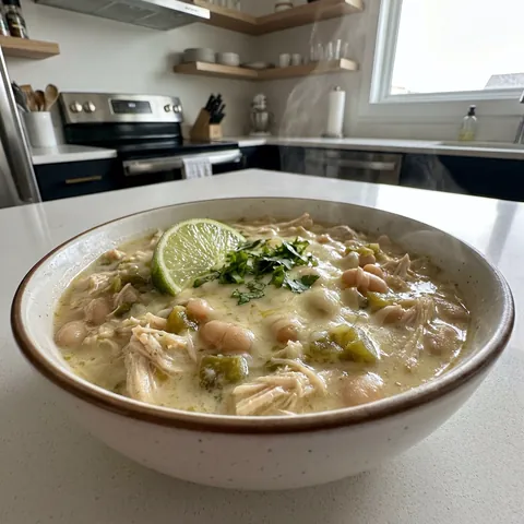 White Chicken Chili Photo of White Chicken Chili (Creamy, Ready in 40 Minutes)