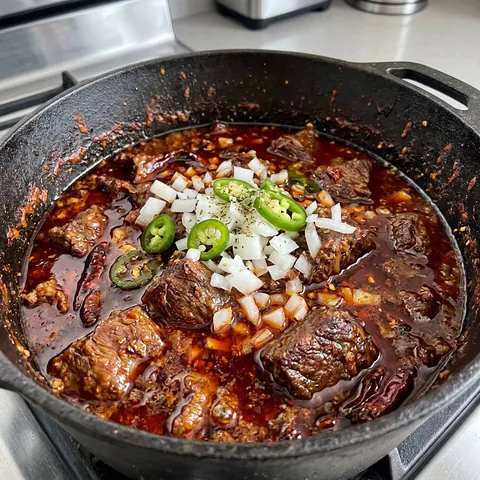 Texas Chili Photo of Texas Chili (No Beans, Real Beef Chunks)