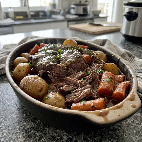 Slow Cooker Pot Roast Photo of Slow Cooker Pot Roast (Fall-Apart Tender Beef)