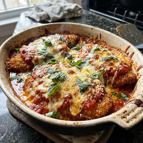 Chicken Parmesan Photo of Chicken Parmesan (Crispy, Baked or Fried)