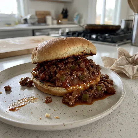 Sloppy Joes Photo of Sloppy Joes (Homemade Sauce, 25 Minutes)