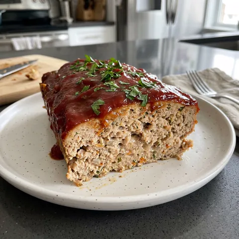 Turkey Meatloaf Photo of Turkey Meatloaf (Moist, Healthy & Flavorful)