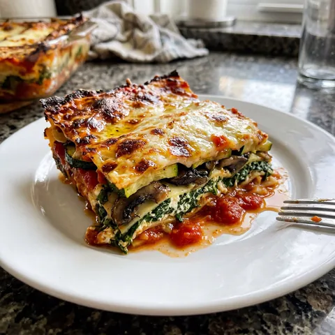 Vegetable Lasagna Photo of Vegetable Lasagna (Spinach, Zucchini & Mushroom)