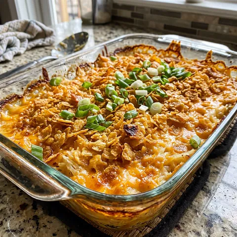 Funeral Potatoes Photo of Funeral Potatoes (Cheesy Hash Brown Casserole)
