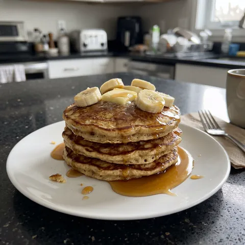 Banana Pancakes Photo of Banana Pancakes (Fluffy, 2-Ingredient Option)