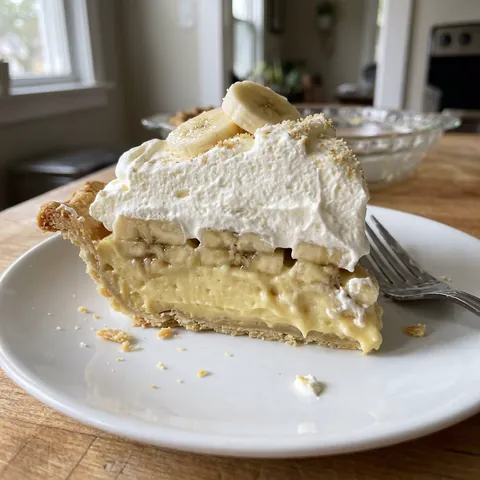 Banana Cream Pie Photo of Banana Cream Pie (Silky Custard, Flaky Crust)