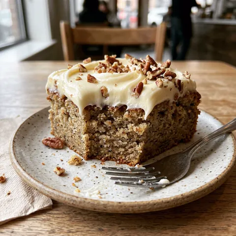 Banana Cake Photo of Banana Cake (Moist, With Cream Cheese Frosting)