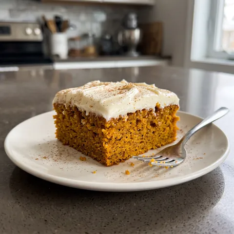 Pumpkin Cake Photo of Pumpkin Cake (Moist Sheet Cake With Cream Cheese Frosting)