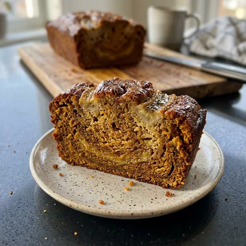 Pumpkin Banana Bread Photo of Pumpkin Banana Bread (Two Fall Favorites in One Loaf)