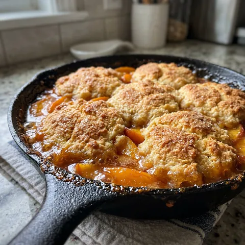 Peach Cobbler Photo of Peach Cobbler (Classic Southern, Buttery & Bubbly)
