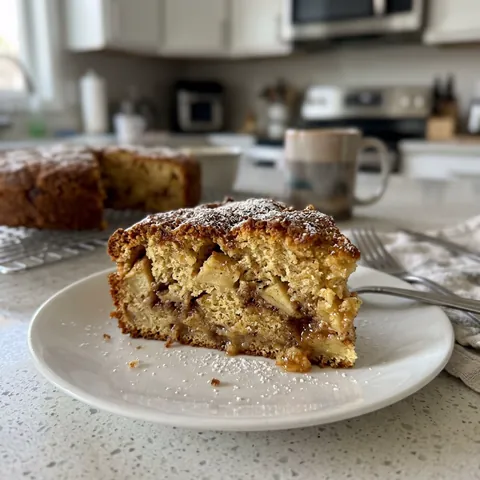 Apple Cake Photo of Apple Cake (Moist Cinnamon Cake With Fresh Apples)
