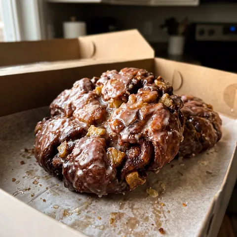 Apple Fritters Photo of Apple Fritters (Bakery-Style, Glazed)