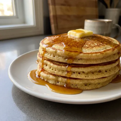 Sourdough Discard Pancakes Photo of Sourdough Discard Pancakes (Fluffy, Overnight Option)