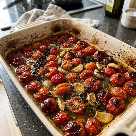 Roasted Tomatoes Photo of Roasted Tomatoes (Cherry or Slicing, Slow-Roasted)