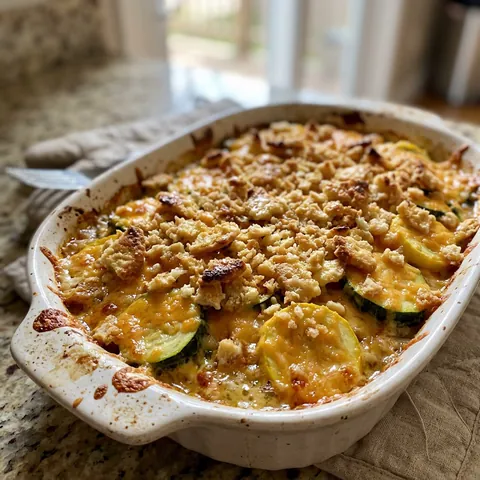 Zucchini Casserole Photo of Zucchini Casserole (Cheesy Baked Zucchini Bake)